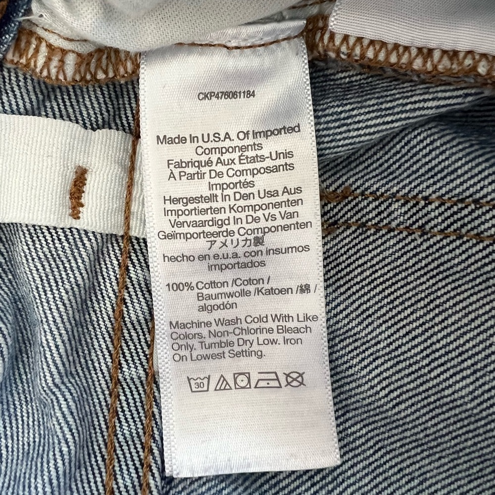 Madewell Superwide-Leg Jeans in Halleran Dark Medium Blue Wash, size 23 - Picture 10 of 14